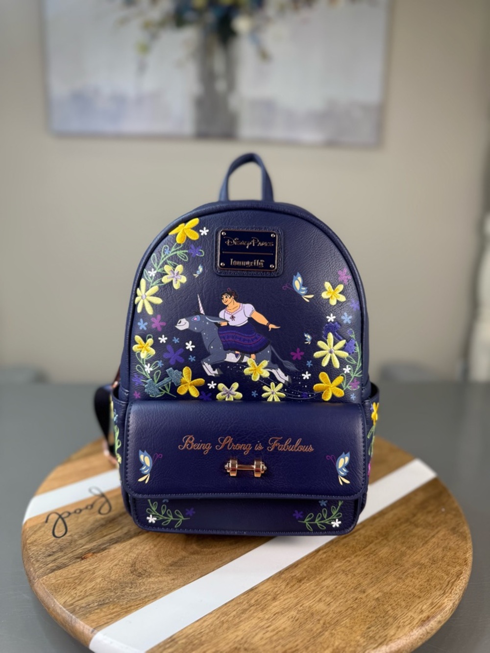 Loungefly x Disney Luisa Encanto Navy Kids Mini Backpack NWT